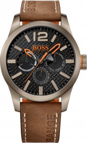 Hugo Boss Orange Paris Herren-Armbanduhr mit Leder Armband 