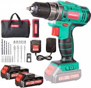 HYCHIKA Akkuschrauber 12V mit 2x1500mAh Akkus inkl. Zubeh&ouml;r