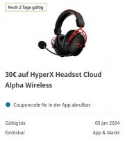 HyperX Cloud Alpha Wireless Over-ear Gaming Headset Schwarz