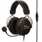HyperX HX-HSCA-GD/NAP Cloud Alpha Gold Gaming Kopfh&ouml;rer mit In-Line Audio Control 
