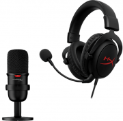 HyperX Streamer Starter Pack mit Cloud Core Gaming Headset + SoloCast Mikrofon