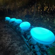 HYSapientia Gartenbeleuchtung mit 5 Oval-Kugeln und 1 Solarmodul