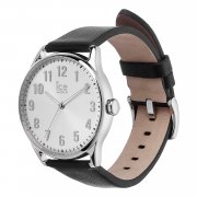 Ice-Watch 013042 ICE time Black Silver Herrenuhr mit Lederarmband
