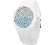 Ice-Watch - Ice Lo Wei&szlig; Blau - Damenuhr mit Silikonarmband f&uuml;r 48&euro; statt 69,89&euro;