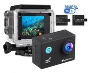 icefox 2K 16MP Action Cam mit 2 Akku und kostenloses Zubeh&ouml;r f&uuml;r 27,99&euro;