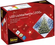 Idena 8325066 - LED Lichterkette mit 200 LED in warm wei&szlig;, mit 8 Stunden Timer Funktion