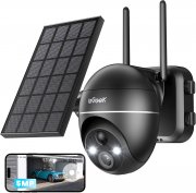 ieGeek 5MP WLAN Akku &Uuml;berwachungskamera mit Alexa inkl. Solarpanel