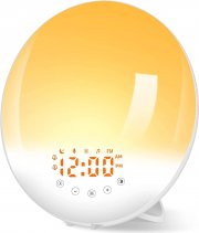 IKHDCYH Wake-Up Light Lichtwecker mit Sonnenaufgangs/Sonnenuntergangs Simulation und UKW-Radio