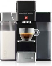 illy FrancisFrancis! Y5 Milk Iperespresso Kapselmaschine Espresso+Coffee, schwarz 