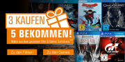 Im Saturn 3 kaufen und 5 bekommen auf alle PlayStation, Xbox, Nintendo und PC Games