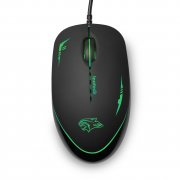 Inateck Maus mit 3 Tasten Ergonomische Pr&auml;zisionsmaus, mehrfarbige LED Stimmungsbeleuchtung