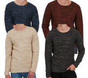 INDICODE Bayne Herren Feinstrick-Pullover in 4 Farben