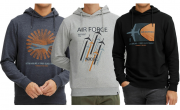 INDICODE Forzo Baumwoll Herren Kapuzen-Sweater mit gro&szlig;em Frontprint in 3 Farben