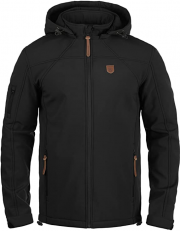 Indicode Jonas Herren Softshell Funktionsjacke mit Abnehmbarer Kapuze in 5 Farben