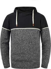 Indicode Lynde Herren Strickpullover mit Kapuze in 4 Farben
