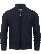 Indicode Strickjacke mit Stehkragen reduziert