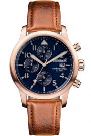 Ingersoll I01502 Herren Analog Quarz Uhr mit Leder Armband