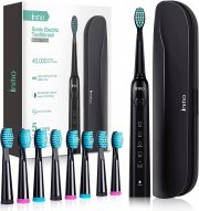 Initio Sonic Schallzahnb&uuml;rste mit 5 Putzprogramme inkl. Reiseetui und 8 Aufsteckb&uuml;rsten