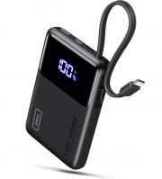 INIU 45W 10000mAh Powerbank mit Integriertem USB-C Kabel