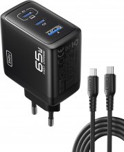 INIU 65W USB PD 3.0 Schnellladeger&auml;t + USB-C Schnellladekabel
