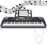 Innedu 61 Tasten Digital Keyboard mit Netz & Akkubetrieb inkl. Notenst&auml;nder