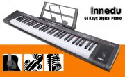 Innedu 61 Tasten Digital Piano Keyboard mit Notenst&auml;nder