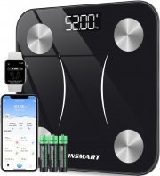 INSMART digital Bluetooth Personenwaage mit App f&uuml;r iOS und Android
