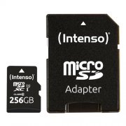 Intenso 256GB microSDXC Karte mit Adapter f&uuml;r 24,99&euro;