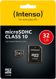 Intenso Micro SDHC Karte 32GB Speicherkarte Class 10 inkl. SDHC Adapter