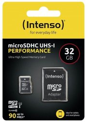 Intenso Performance microSD UHS-I 32GB Speicherkarte mit Adapter