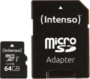 Intenso Premium microSDXC 64GB Class 10 UHS-I Speicherkarte inkl. SD-Adapter