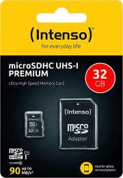 Intenso UHS-I Premium microSD 32GB Speicherkarte inkl. SD-Adapter