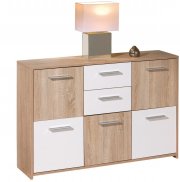 Inter Link Kommode Elvezia Sideboard mit f&uuml;nf T&uuml;ren und zwei Schubladen