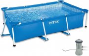 Intex 220x150x60 cm Frame Pool Set Family mit Filteranlage