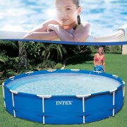 Intex 366x76 Swimming Pool Frame Stahlwandbecken