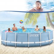 Intex 457x122 cm Schwimmbecken Swimming Pool Schwimmbad Stahlwand