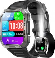 IOWODO W60 Milit&auml;r Smartwatch und Fitness-Tracker mit Telefonfunktion & Sprachassistent