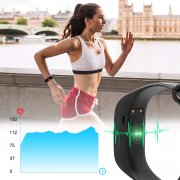 IP68 Wasserdicht Smartwatch, 0,96-Zoll Farbbildschirm Aktivit&auml;tstracker