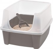 Iris Katzentoilette mit Rand und Schaufel 