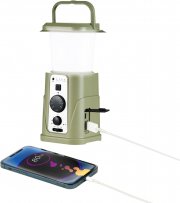 iRonsnow 10000 mAh Solar und Kurbel Notfall Laterne und Radio mit Powerbankfunktion