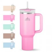 Isolierter Thermobecher mit Strohhalm f&uuml;r 9,99&euro;