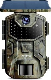 iZEEKER 2,7K/1520P 30fps 36MP Solar Wildkamera mit Bewegungsmelder und Nachtsicht