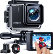 iZEEKER 4K 30FPS 20MP WiFi Action Cam mit Touchscreen und Fernsteuerung inkl. 2 x 1050 mAh Akkus