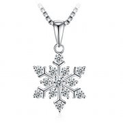 J.Ros&eacute;e Schneeflocken Halskette Zirkonia 925er Silber f&uuml;r 6,87 &euro; statt 19,87 &euro; mit Gutschein