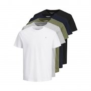 JACK & JONES Herren T-Shirt im 5er-Pack reduziert