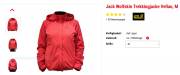 Jack Wolfskin Trekkingjacke Outdoorjacke Vellau in Rot f&uuml;r 44,94 Euro mit Versand bei Netto!