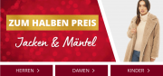 Jacken und M&auml;ntel f&uuml;r Damen, Herren und Kinder zum halben Preis bei MandMDirect