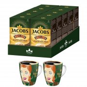 JACOBS Typ Cappucino Baileys 10 x 8 Getr&auml;nke Kaffee Sticks + 2 Ritzenhoffbecher
