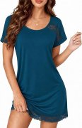 Jahetuul Damen Nachthemd mit Spitze f&uuml;r nur 6,99&euro;