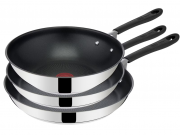 Jamie Oliver by Tefal Home Cook Pfannen-Set mit Bratpfanne 24 cm und 28 cm + Wokpfanne 28 cm